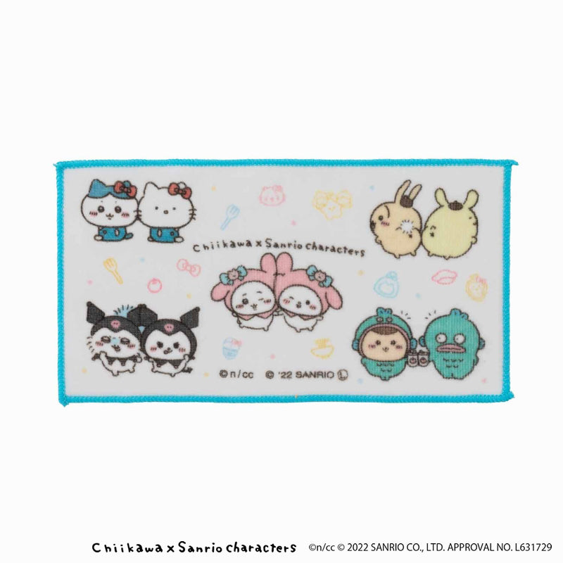 Chiikawa × Sanrio Characters 3-Piece Set Hand Towels (Good Friends)
