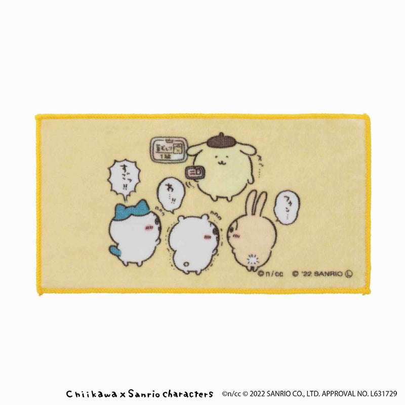 Chiikawa × Sanrio Characters 3-Piece Set Hand Towels (Good Friends)