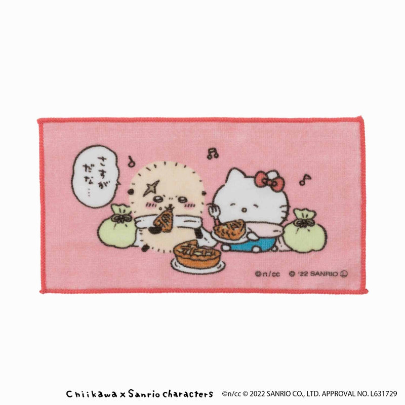 Chiikawa × Sanrio Characters 3-Piece Set Hand Towels (Good Friends)