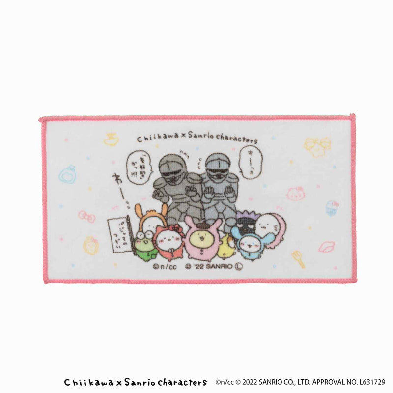 Chiikawa × Sanrio Characters 3-Piece Set Hand Towels (Gathering)