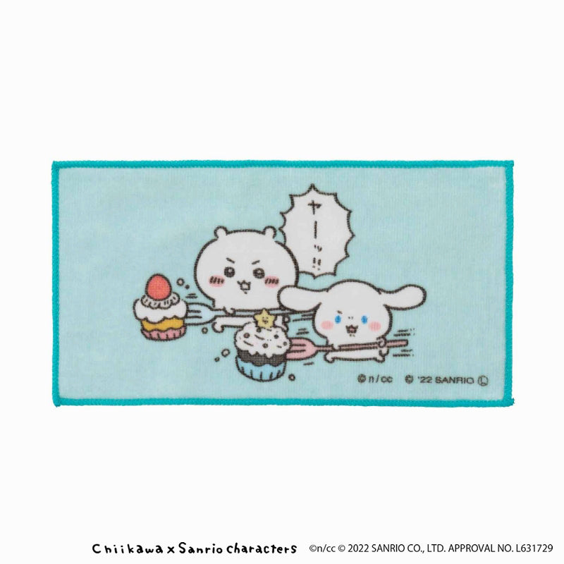 Chiikawa × Sanrio Characters 3-Piece Set Hand Towels (Gathering)