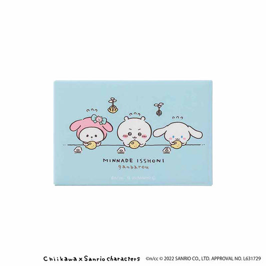 Chiikawa × Sanrio Characters Square Magnet (Sticker Placing)