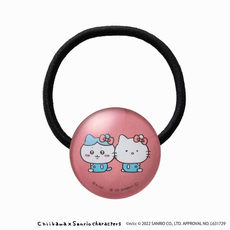 吉伊卡哇×三麗鷗角色 玻璃髮圈（八割・HELLO KITTY）