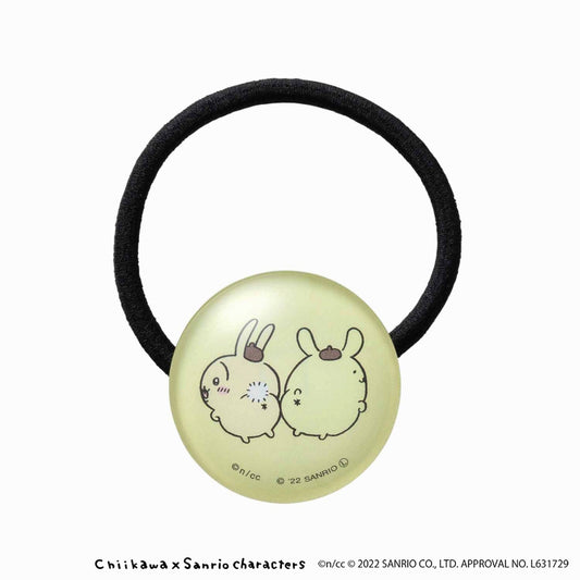 吉伊卡哇×三麗鷗角色 玻璃髮圈（兔子・POMPOMPURIN）