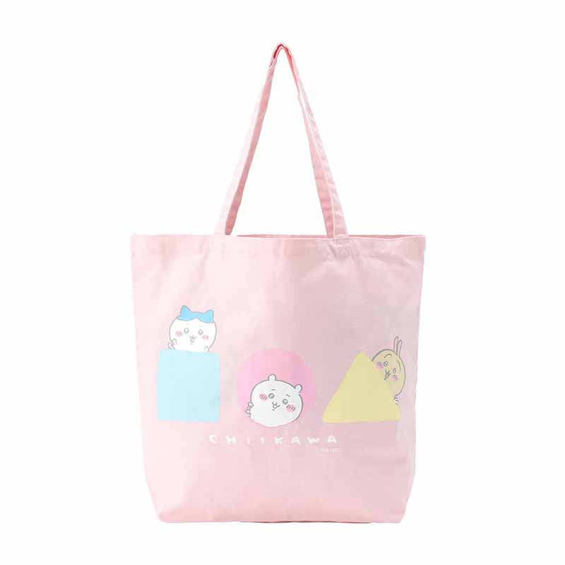 ちいかわ ひょっこりのぞく大きめトートバッグ（ピンク）