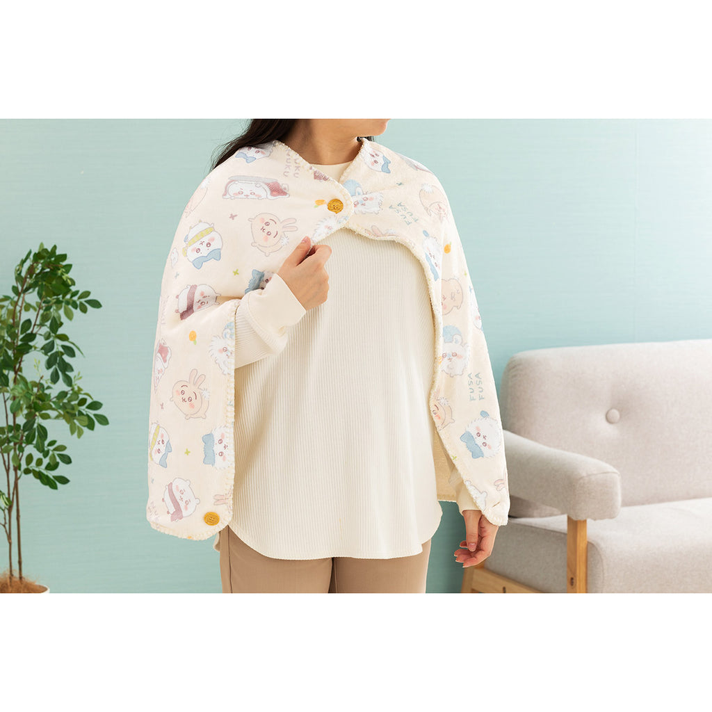 Chiikawa 3-Way Warm Blanket (Ivory)