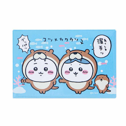 吉伊卡哇水族館 方形磁鐵（吉伊卡哇＆八割×水獺）