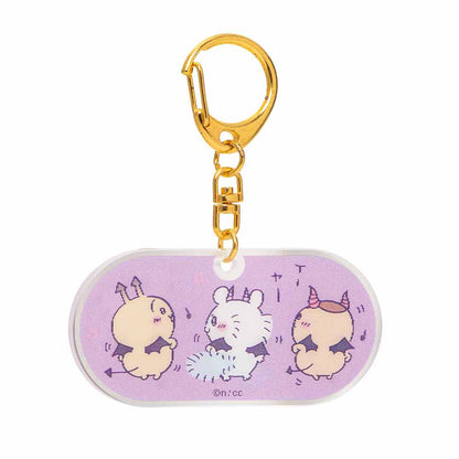 Chiikawa Angel & Demon Illustration Change! Lenticular Acrylic Key ring (Demons)