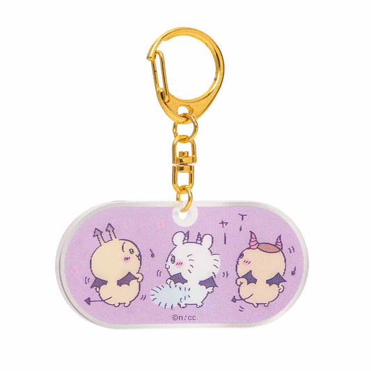 Chiikawa Angel & Demon Illustration Change! Lenticular Acrylic Key ring (Demons)
