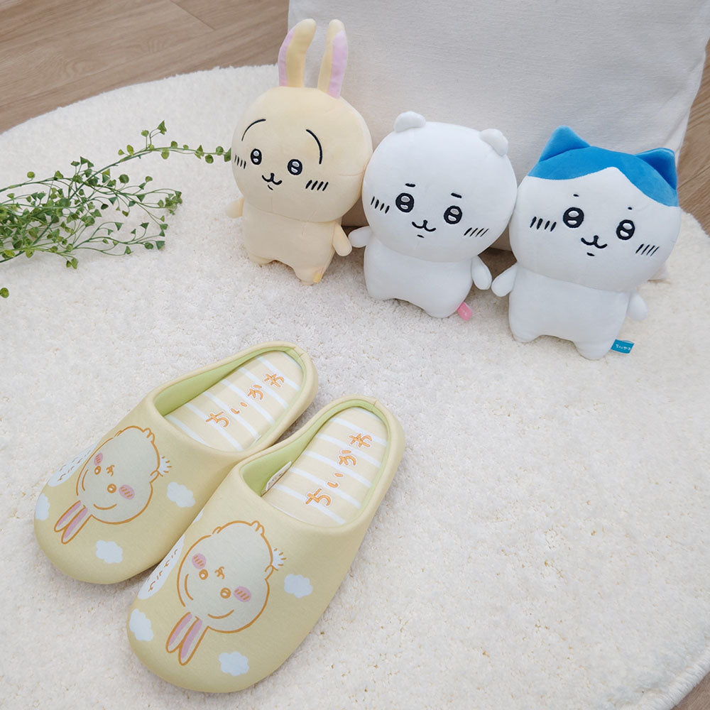 Chiikawa Striped Room Shoes YE
