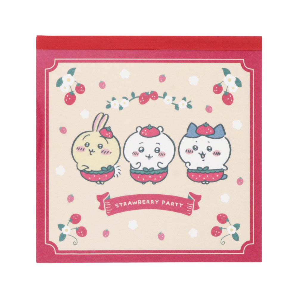 Chiikawa Square Memo (Strawberry Pants)