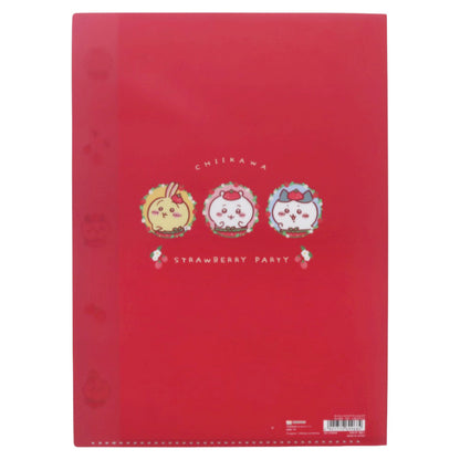 Chiikawa Die-Cut Clear File 5P (Strawberry Pants)
