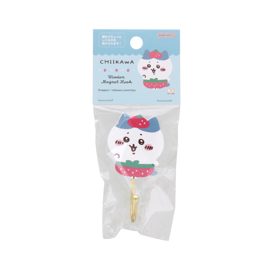 Chiikawa Wooden Magnet Hook (Strawberry Pants Hachiware)