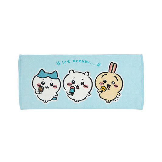 ちいかわ フェイスタオル2P BL（アイス）