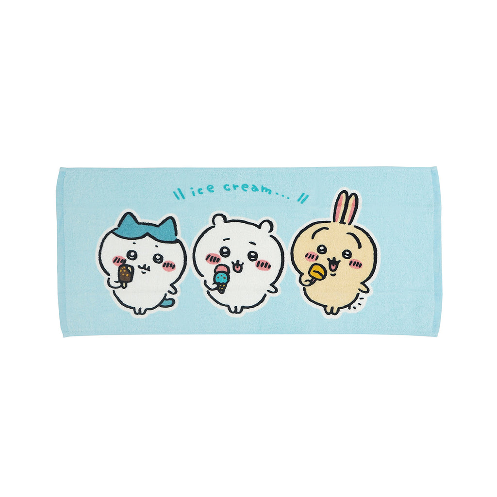 Chiikawa Face Towel 2P BL (Ice)