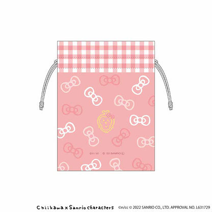 吉伊卡哇×三麗鷗角色 豆子布袋（HELLO KITTY×CHIIKAWA）