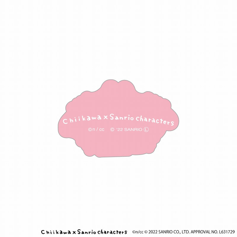 Chiikawa × Sanrio Characters Acrylic Clip (My Melody Chiikawa)