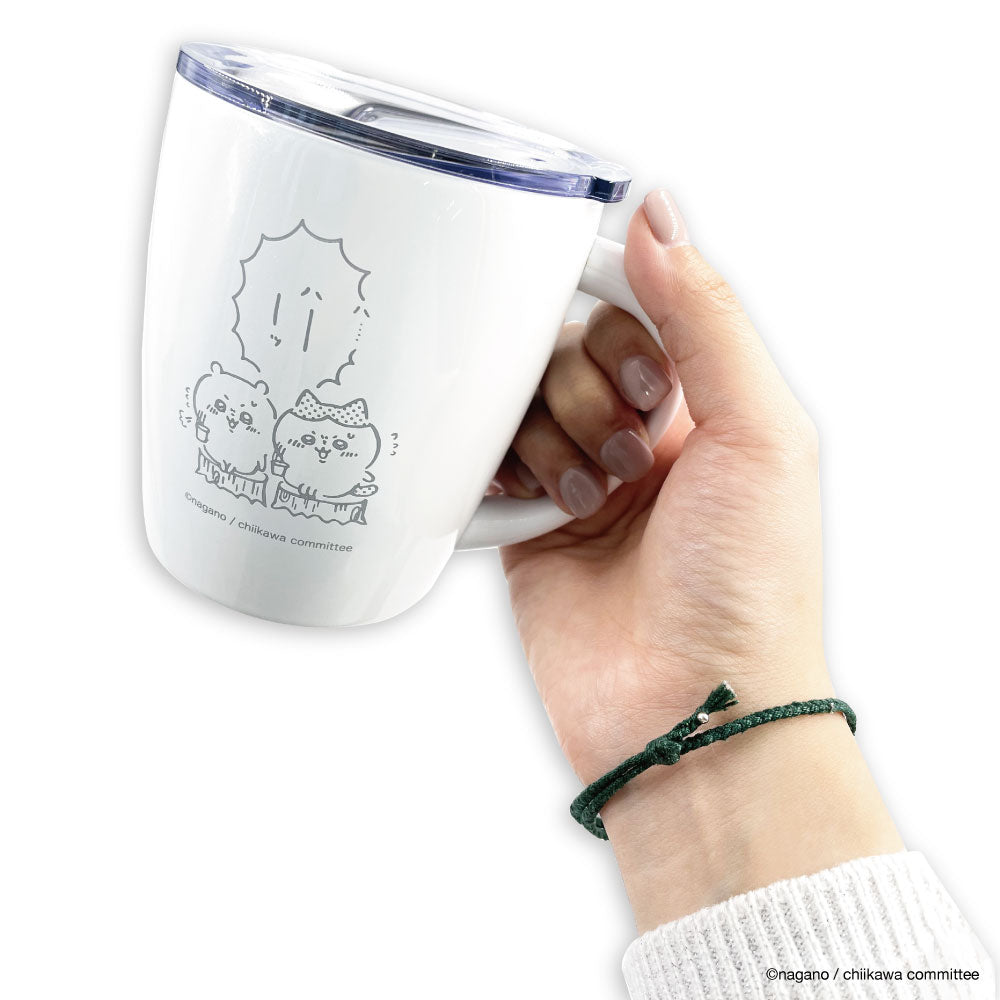 吉伊卡哇 带盖不锈钢马克杯（哈~）