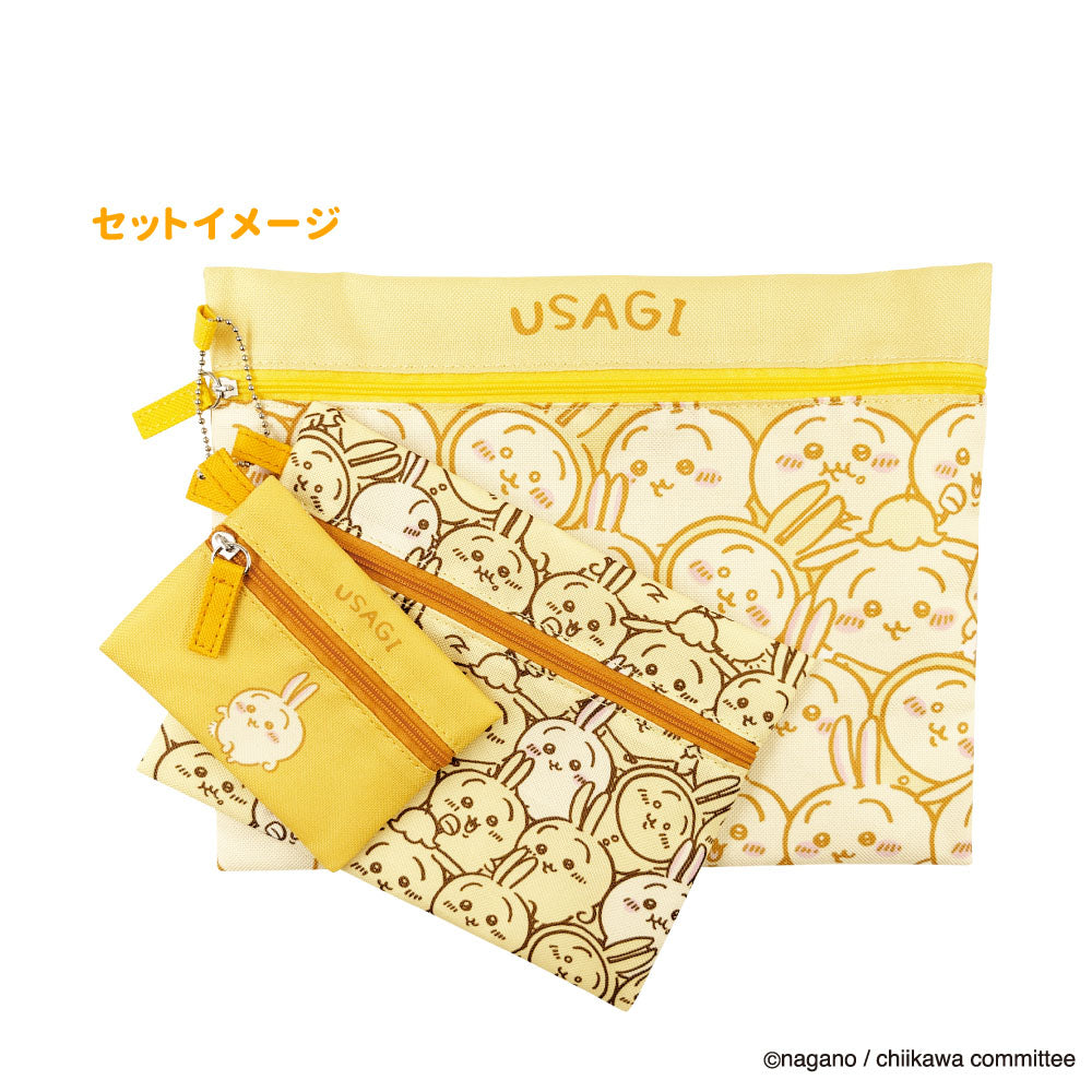 Chiikawa 3-Zipper Pouch (Full of Usagi)