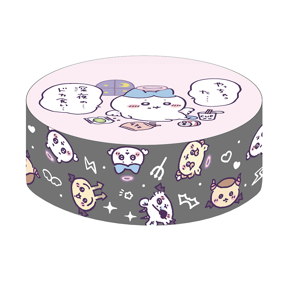 ちいかわ てんし♡あくま パフクッション（ハチワレ）