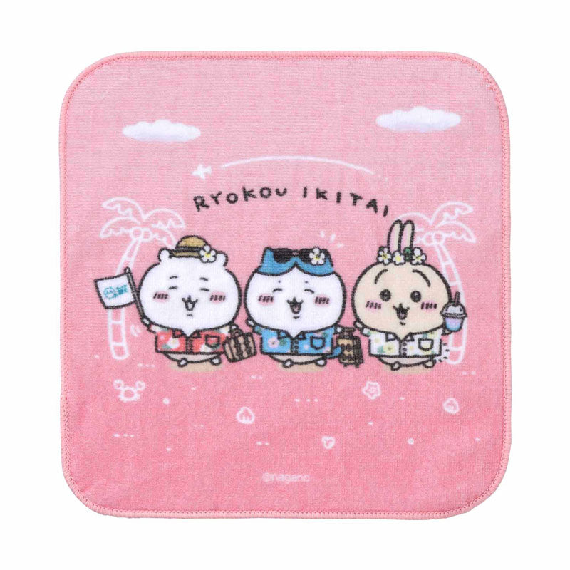 Chiikawa Tourism Hand Towel (Want to Travel)
