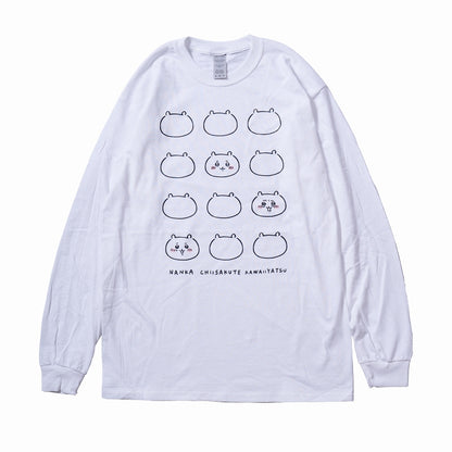 치이카와 FACE L/S T셔츠 화이트