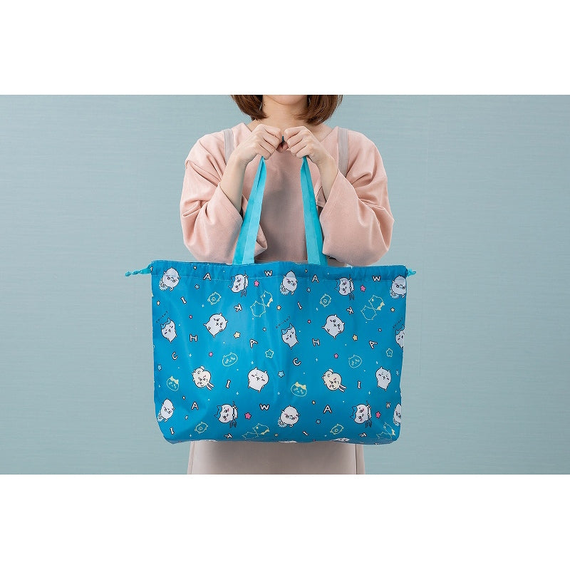 Chiikawa Large Drawstring Eco Bag (All-Over Pattern)