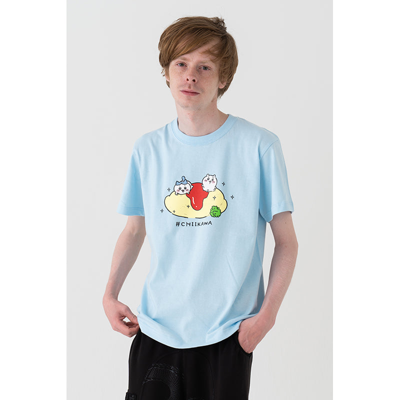 Chiikawa Omurice T-Shirt (Light Blue)