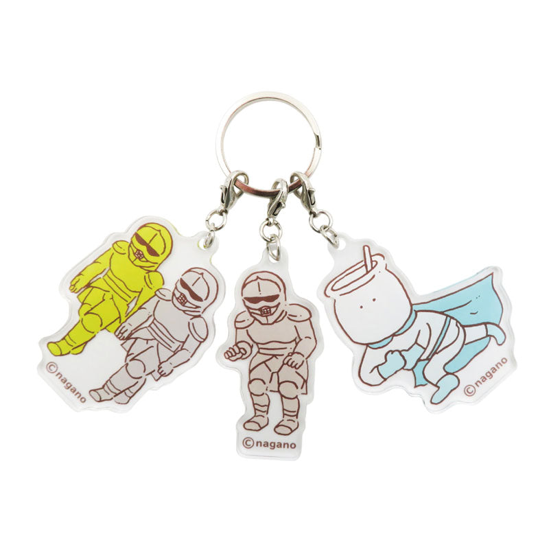 Chiikawa 3-Link Acrylic Key ring (Yoroi-san and Friends)