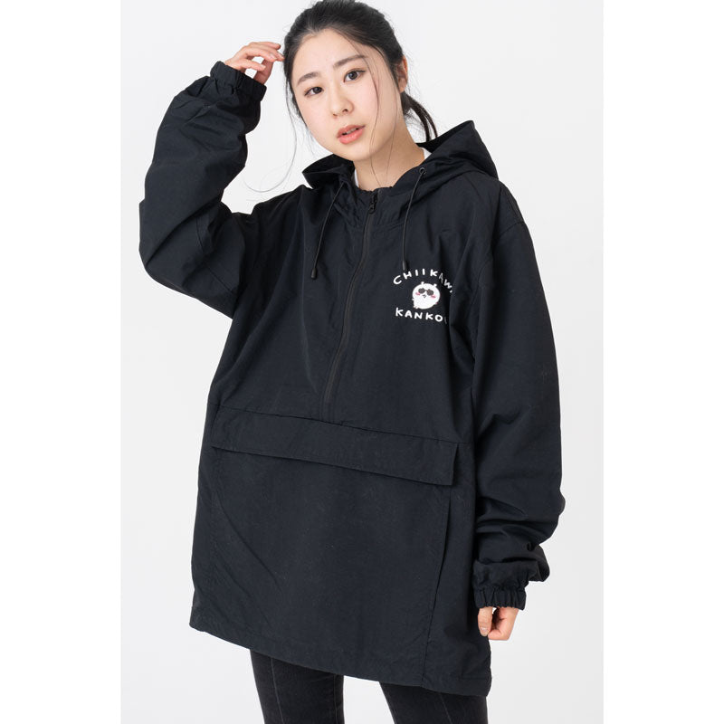 Chiikawa Tourism Anorak Jacket (Black)