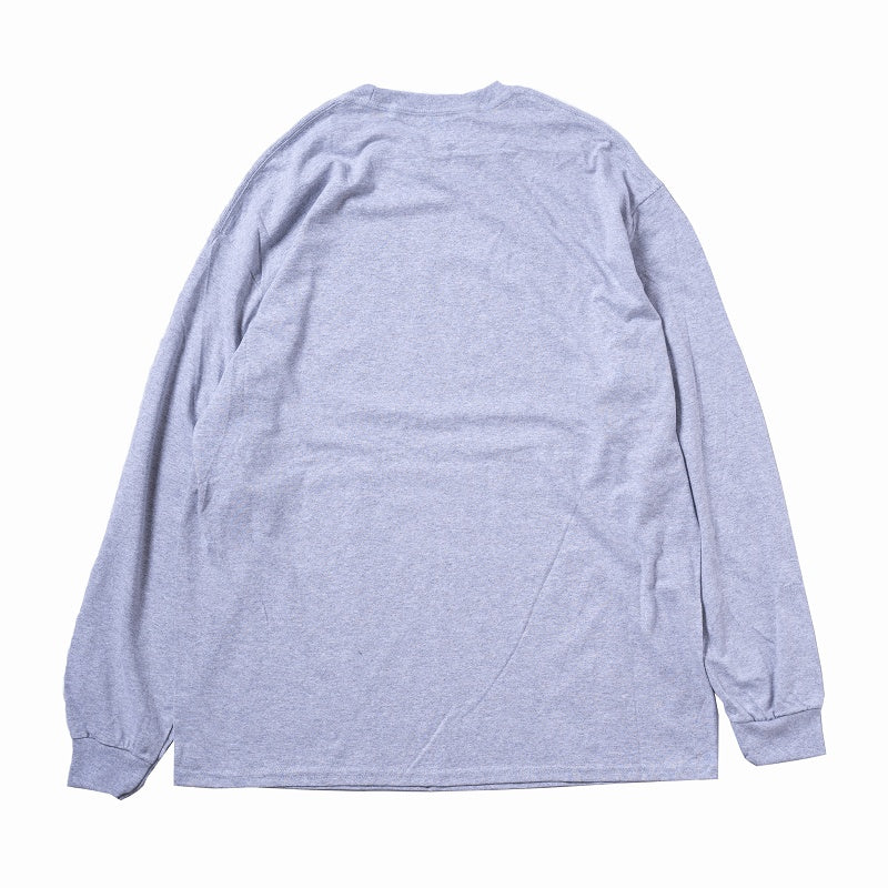 치이카와 FACE L/S T셔츠 멜란지 그레이