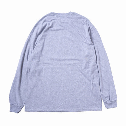 치이카와 FACE L/S T셔츠 멜란지 그레이