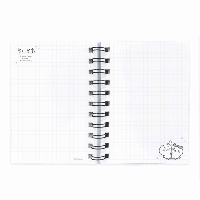 치이카와 A6W 링 노트 (체크)