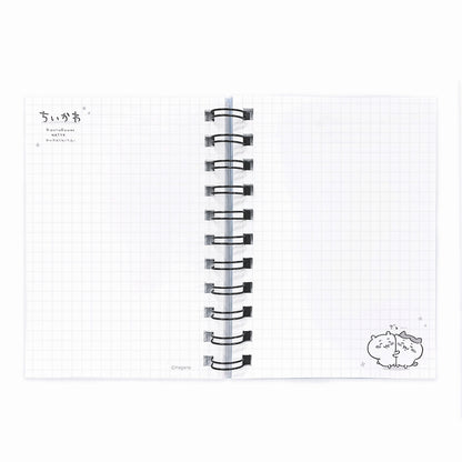 치이카와 A6W 링 노트 (체크)