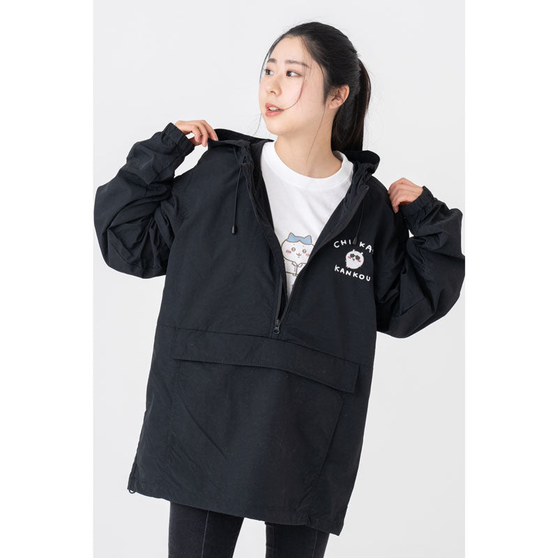 Chiikawa Tourism Anorak Jacket (Black)