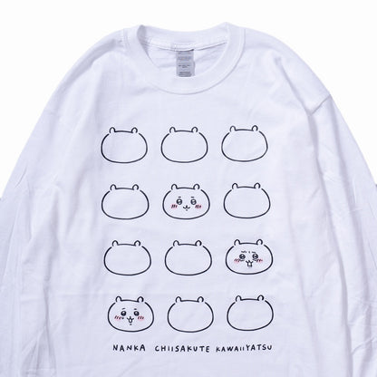 치이카와 FACE L/S T셔츠 화이트