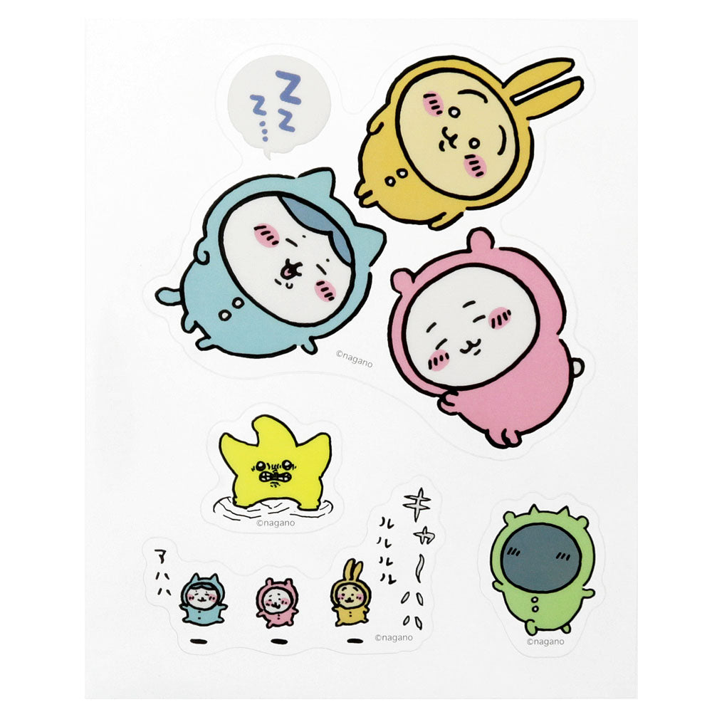 Chiikawa Big Clear Sticker (Pajama)