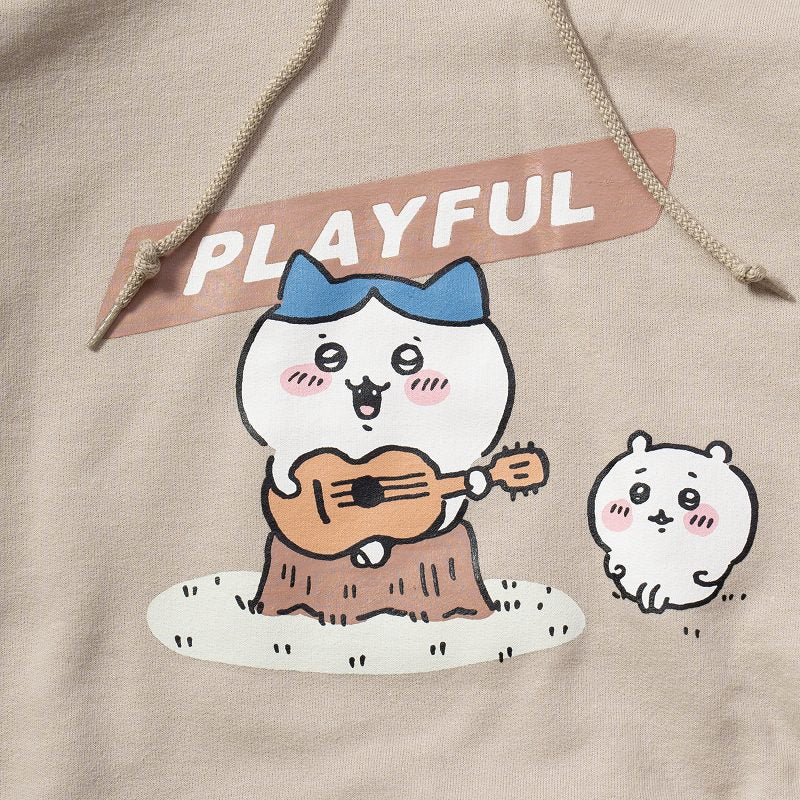 吉伊卡哇 玩耍 P/O 連帽衫（沙色）
