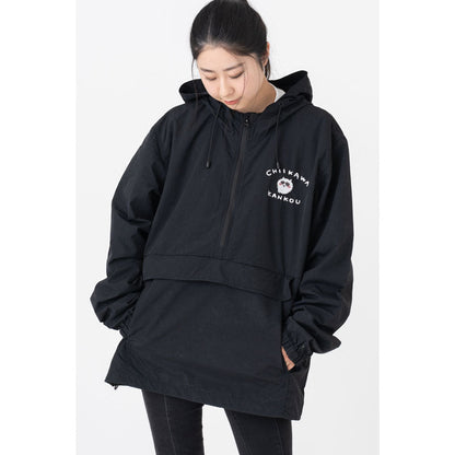Chiikawa Tourism Anorak Jacket (Black)