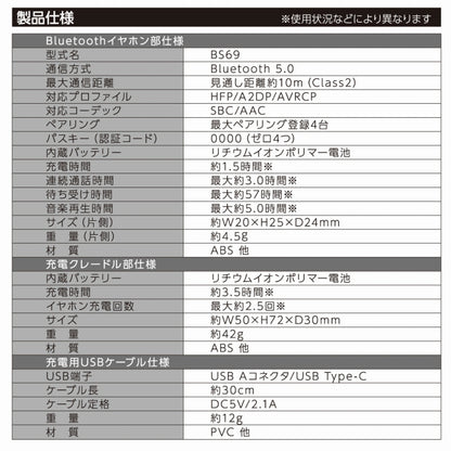 Chiikawa True Wireless Earphones 2 (Chiikawa, Hachiware, Usagi)