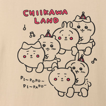 Chiikawa Land T-shirt Chiikawa Car Ride Natural