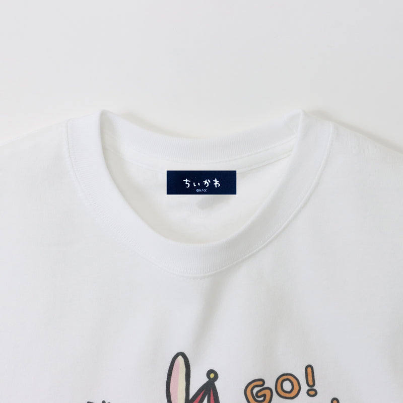 ちいかわらんど Tシャツ うさぎ ゴーカート ホワイト