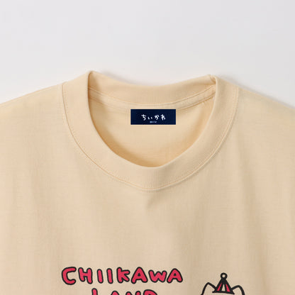 Chiikawa Land T-shirt Chiikawa Car Ride Natural