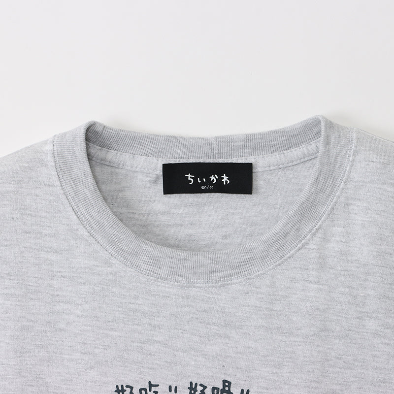 ちいかわ飯店 Tシャツ 肉まんになっちゃった アッシュ