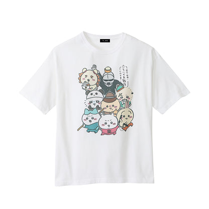 Chiikawa Chinese Diner Big T-shirt Restaurant Big Collection (White)