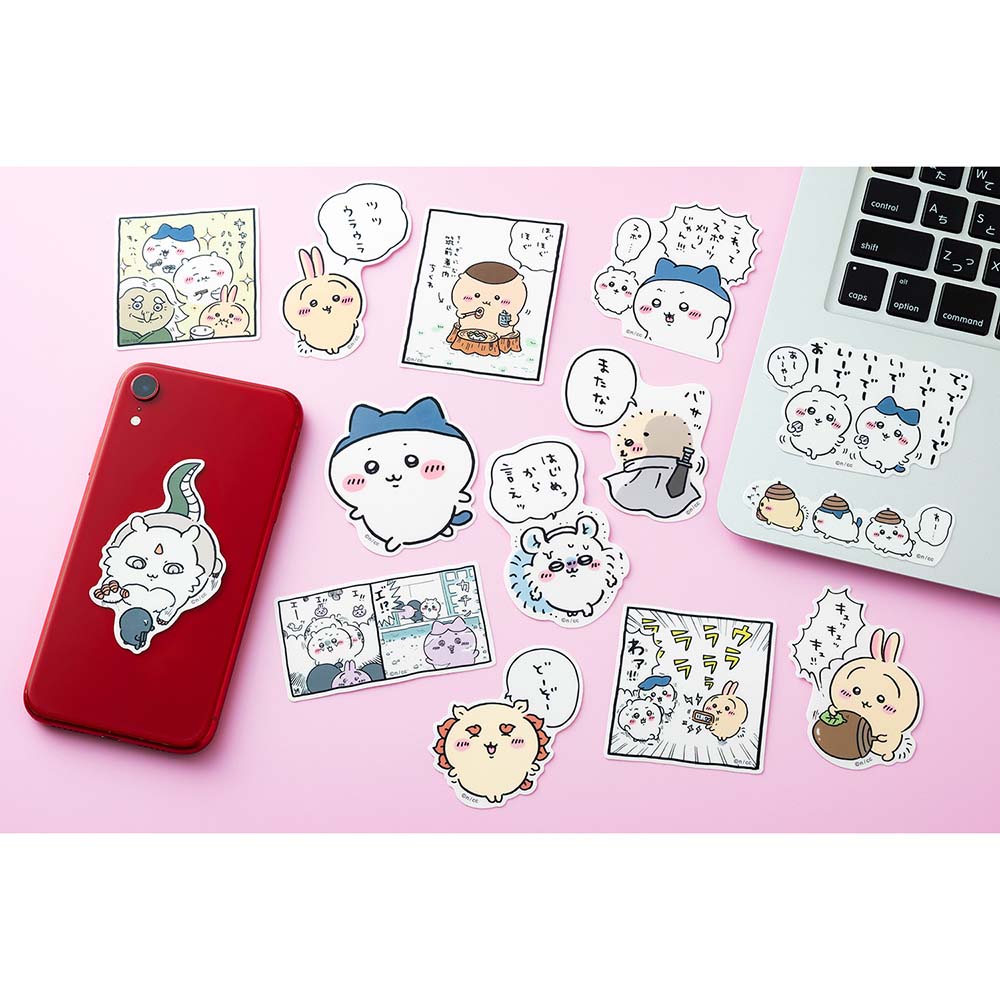 ちいかわ スマホに貼れるサイズのクリアステッカー（ほぐほぐほぐ）