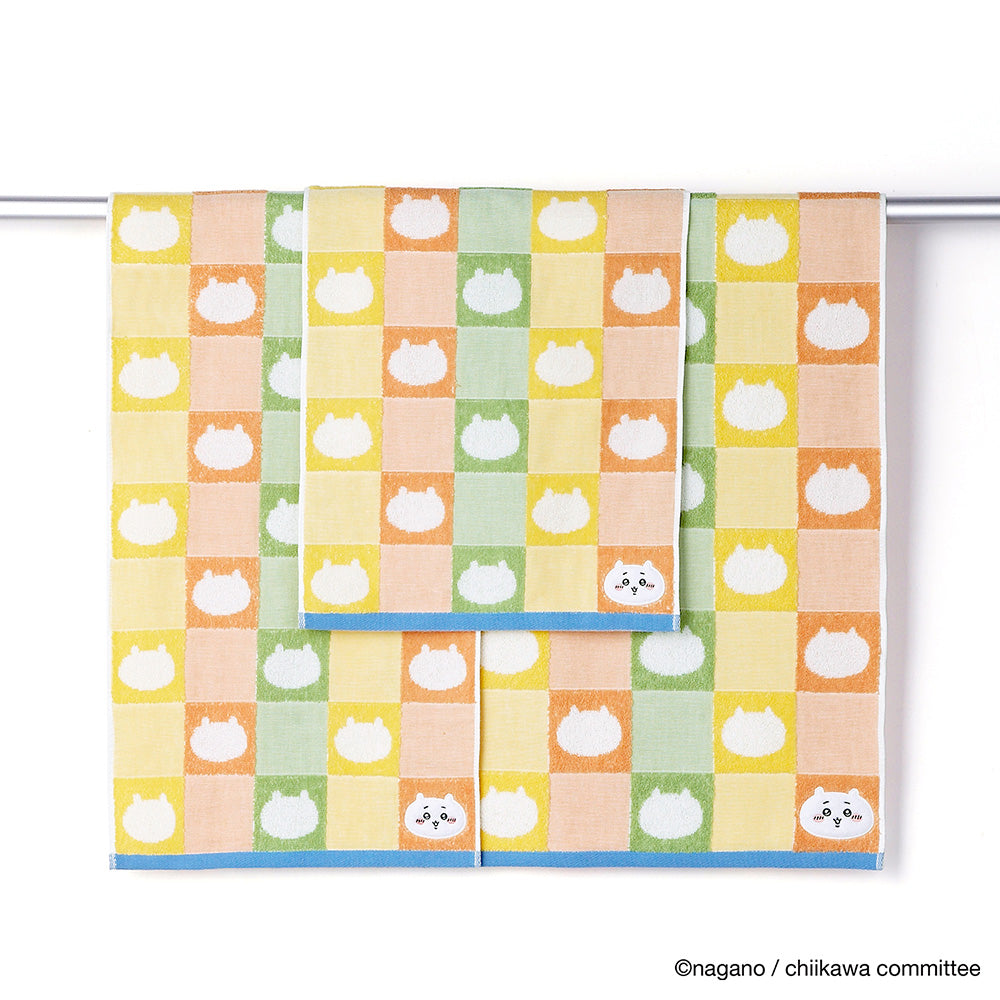 Chiikawa Face Towel (Pattern Orange)