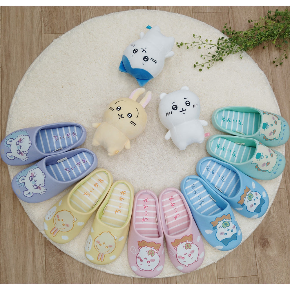 Chiikawa Striped Room Shoes GR